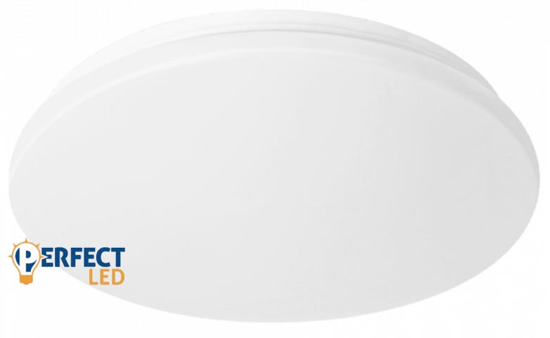 EcoLight LED 24 W-os ø370 mm kerek fehér mennyezeti lámpa IP44-es védettségű