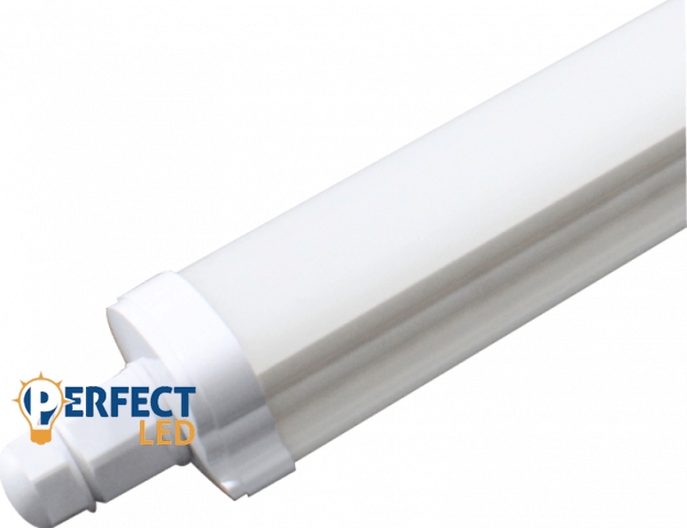 EcoLight LED 60 W 120 cm 6600 lm falon kívüli por-és páramentes fehér lámpa IP65-as védettséggel