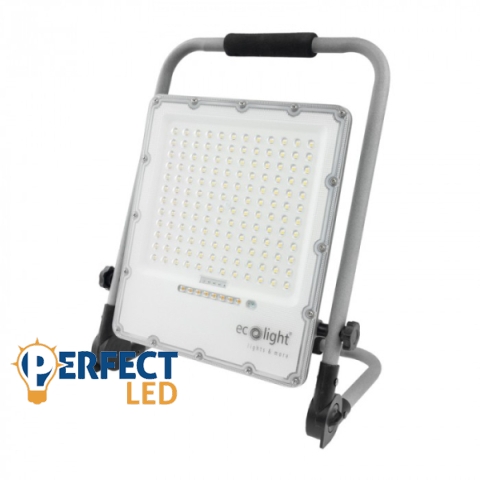 Ecolight LED MUNKAHELYI LÁMPA AKKUMULÁTORRAL 100W 5000K
