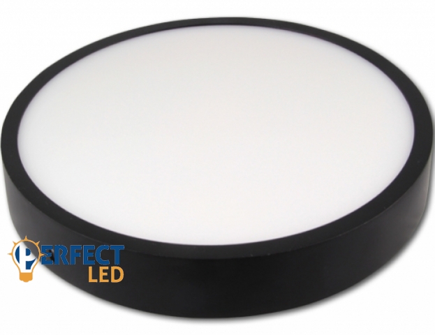 MasterLED Falon kívüli LED -es mennyezeti lampa fekete kör