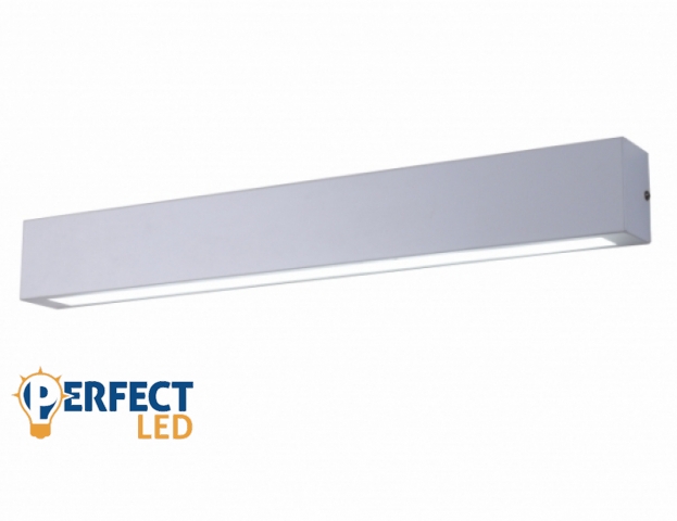 Perfectled Ibros fali lámpa 12 W-os 80x930 mm IP44 fehér színű hosszúkás