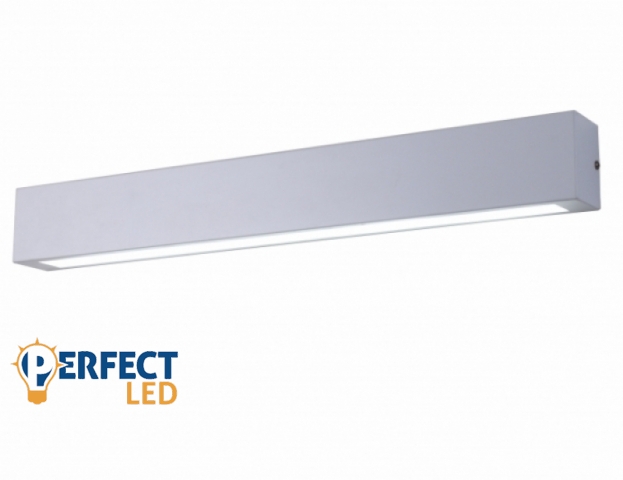 Perfectled Ibros fali lámpa 9 W-os 80x630 mm IP44 fehér színű hosszúkás