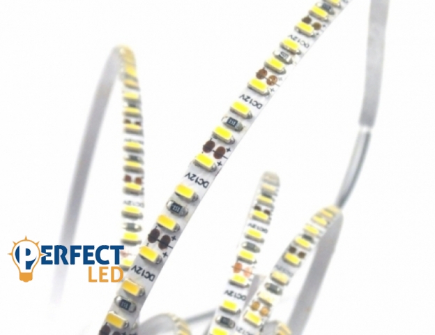 Perfectled Prémium 198 LED/méteres 12V-os 4 mm-es beltéri hideg fehér LED szalag 5 m / tekercs