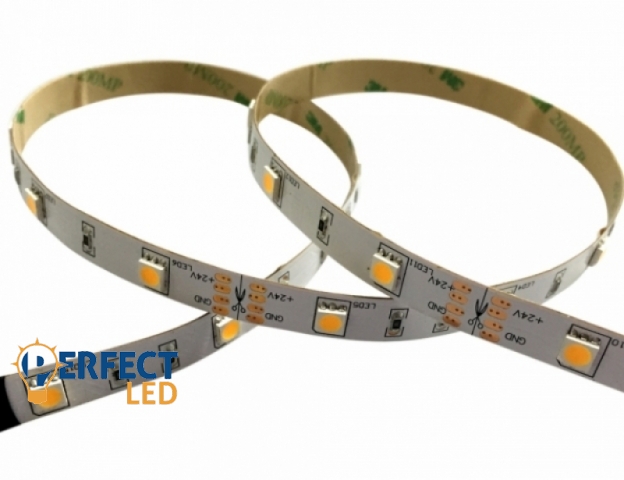 Perfectled Prémium 30 LED/méteres 12 V-os beltéri hideg fehér 5050 LED szalag 5 m / tekercs