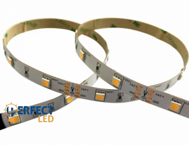 Perfectled Prémium 30 LED/méteres 12 V-os beltéri meleg fehér 5050 LED szalag 5 m / tekercs