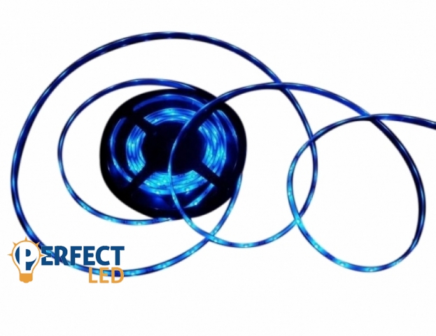 Perfectled Prémium 30 LED/méteres 12 V-os vízálló kék LED szalag 5m/tekercs