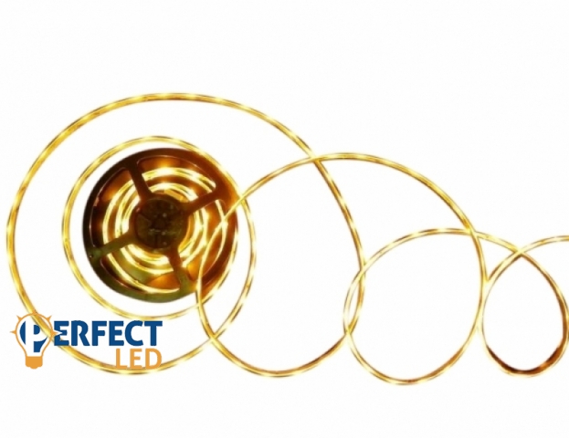 Perfectled Prémium 30 LED/méteres 12 V-os vízálló sárga LED szalag 5m/tekercs