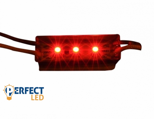 Perfectled Prémium 3 LED/db 12 V-os vízálló piros LED modul