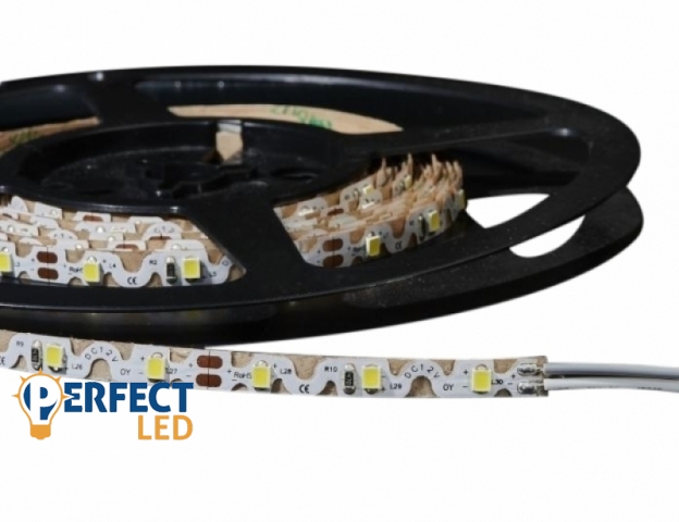 Perfectled Prémium 60 LED/méteres 12V-os cikk-cakk vízálló hideg fehér 2835 nano LED szalag 5m/tekercs