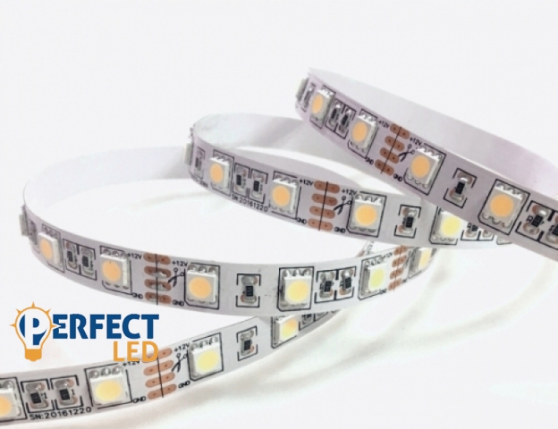 Perfectled Prémium 60 LED/méteres 12 V-os beltéri hideg fehér 5050 LED szalag 5 m/ tekercs