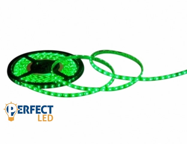 Perfectled Prémium 60 LED/méteres 12 V-os vízálló zöld 5050 LED szalag 5m/ tekercs