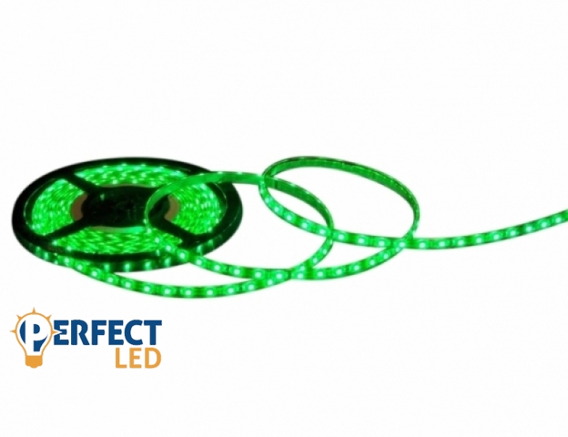 Perfectled Prémium 60 LED/méteres 12 V-os vízálló zöld LED szalag 5m/ tekercs