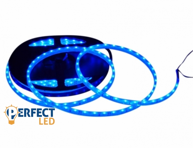 Perfectled Prémium 66 LED/méteres 12V-os vízálló kék élvilágító LED szalag 5m/ tekercs