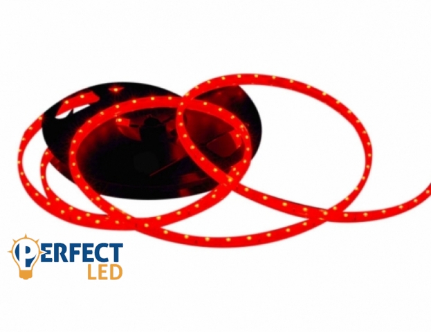 Perfectled Prémium 66 LED/méteres 12V-os vízálló piros élvilágító LED szalag 5m/ tekercs