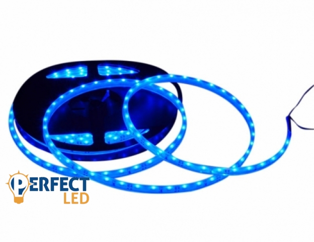 Perfectled Prémium 96 LED/méteres 12V-os vízálló kék élvilágító LED szalag 5m/ tekercs