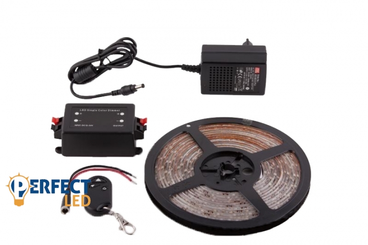 Perfectled Prémium Vízálló hideg fehér 120 LED/méteres LED szalag szett