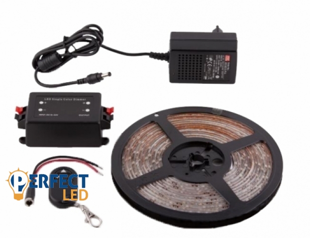 Perfectled Prémium Vízálló hideg fehér 60 LED/méteres LED szalag szett