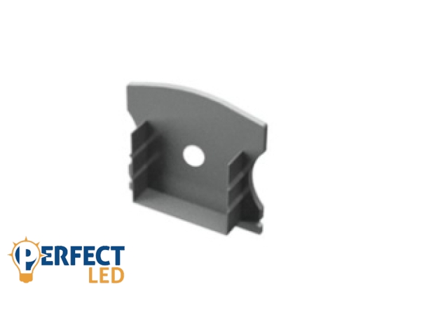 Ledprofiles végzáró furattal LP102 aluprofilhoz