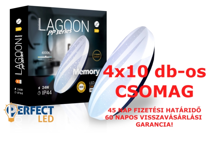Lagoon PP Series 4x10 db-os mennyezeti lámpa csomag