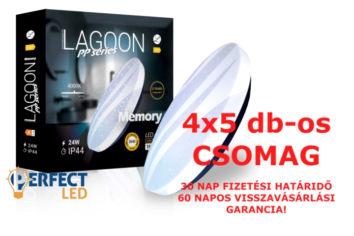 Lagoon PP Series 4x5 db-os mennyezeti lámpa csomag