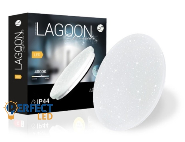 Lagoon Skinande 72 W-os ø600 mm kerek natúr fehér mennyezeti lámpa IP44-es védettségű