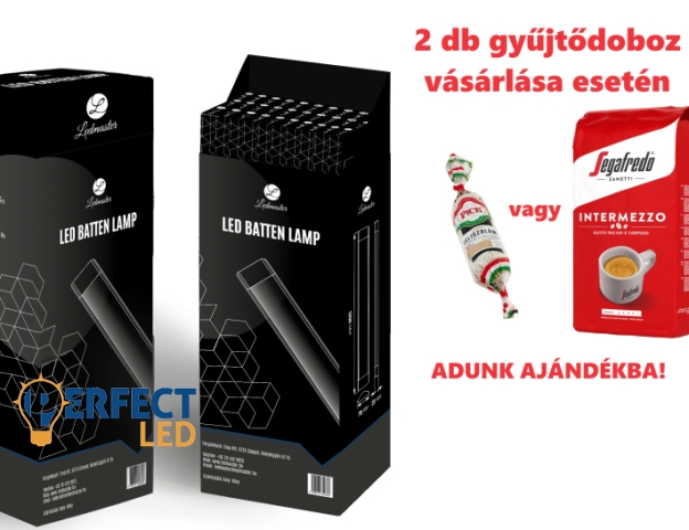 Ledmaster LED BATTEN 36 W 120 cm 4000K falon kívüli fehér lámpa 2x30 db-os display csomag