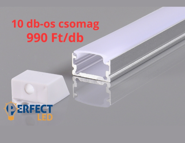 Ledmaster Slim felületre szerelhető aluprofil szett 10 db-os csomag