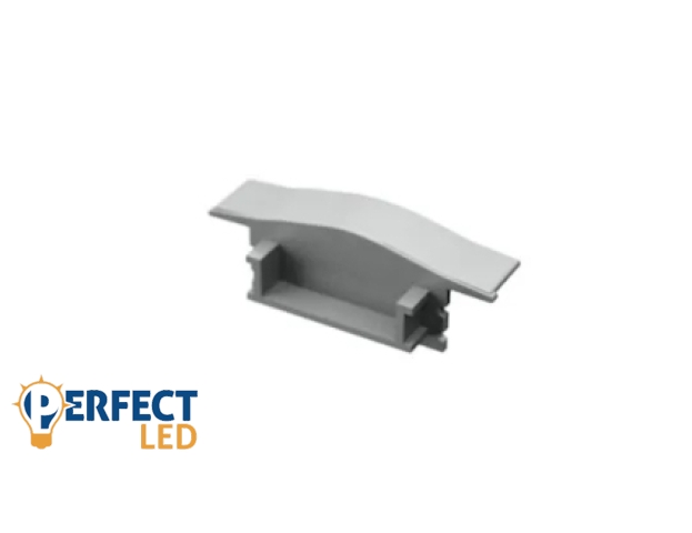 Ledprofiles szürke színű végzáró LP301 aluprofilhoz