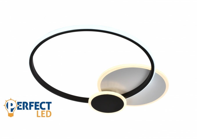 Lucero Zoe 90 W-os 50 cm átmérőjű fehér LED távirányítós és mobil applikációval vezérelhető mennyezeti lámpa