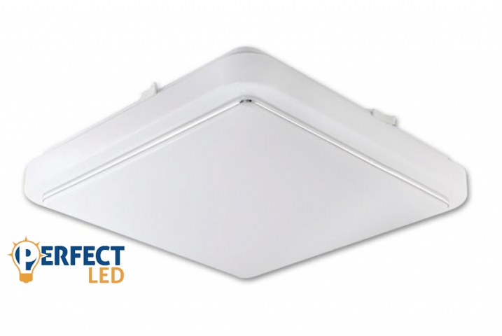 MasterLED Auris 24 W-os 340 x 340 mm négyzet alakú natúrfehér mennyezeti lámpa