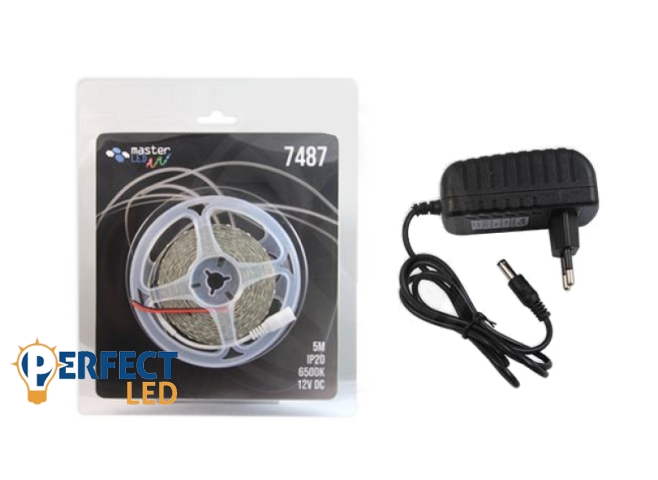 MasterLED beltéri hideg fehér 60 Led/méteres led szalag szett/5 méter