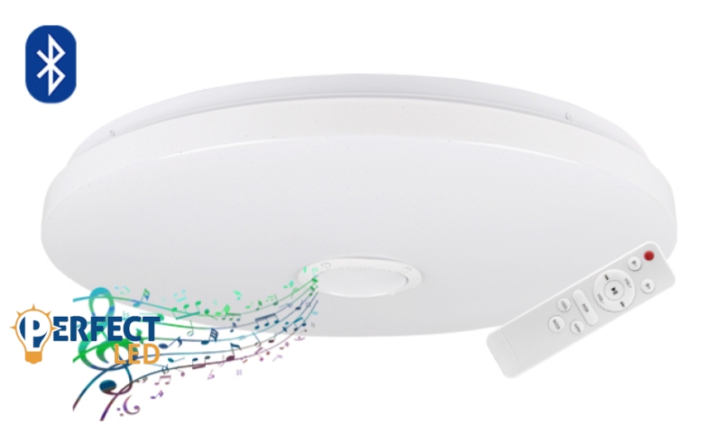 MasterLED Erik 72 W-os 490 mm fehér RGBW LED távirányítós mennyezeti lámpa
