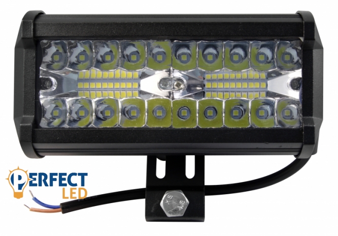MasterLED Téglalap alakú hideg fehér színhőmérsékletű 120 W-os munkalámpa/Off-Road terepjáró lámpa