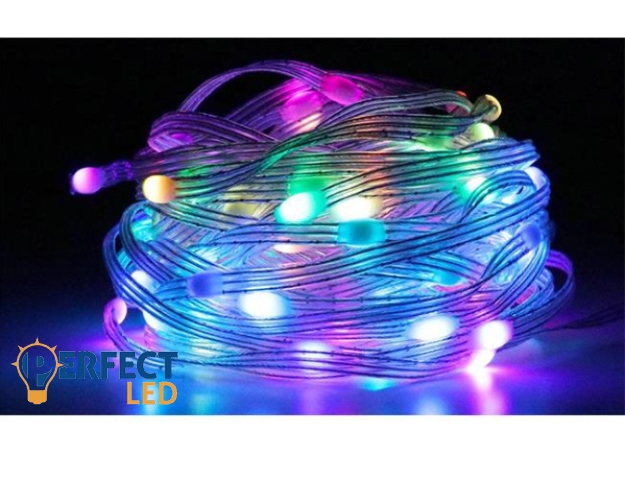 MasterLED 10m-es LED fényfüzér RGB USB csatlakozóval
