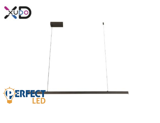 MasterLED XD XUDO 27W-os 120 cm-es fekete színű függesztett mennyezeti lámpa
