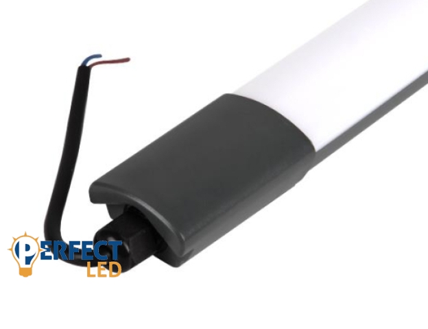 MasterLED 36 W-os falon kívüli antracit szürke por- és páramentes lámpa IP65 4000K 3000lm