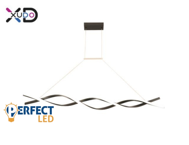 MasterLED XD XUDO 37W-os 120 cm-es fekete színű függesztett mennyezeti lámpa