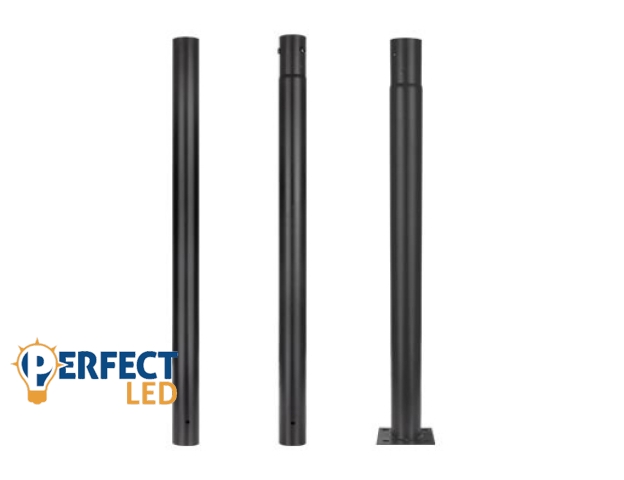 MasterLED 3 méteres világítóoszlop 60mm 15x15cm fekete színű