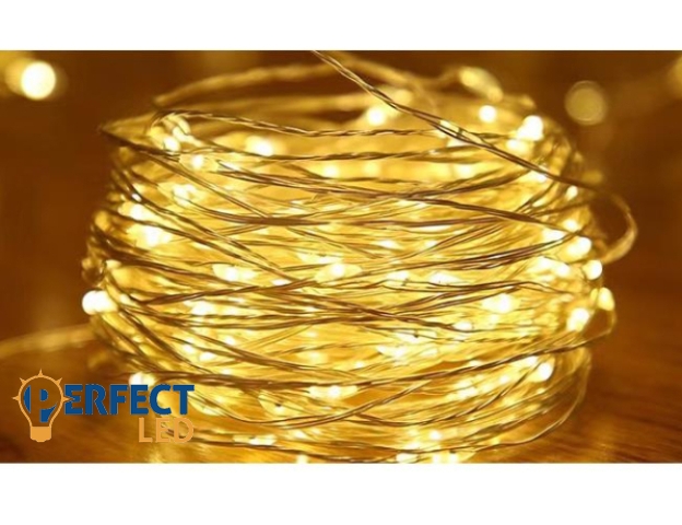 MasterLED 3m-es LED fényfüzér meleg fehér 3xAA