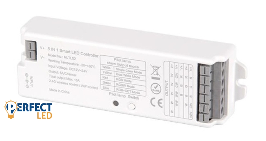 MasterLED 5 in1 RF 12/24V 15A LED vezérlő
