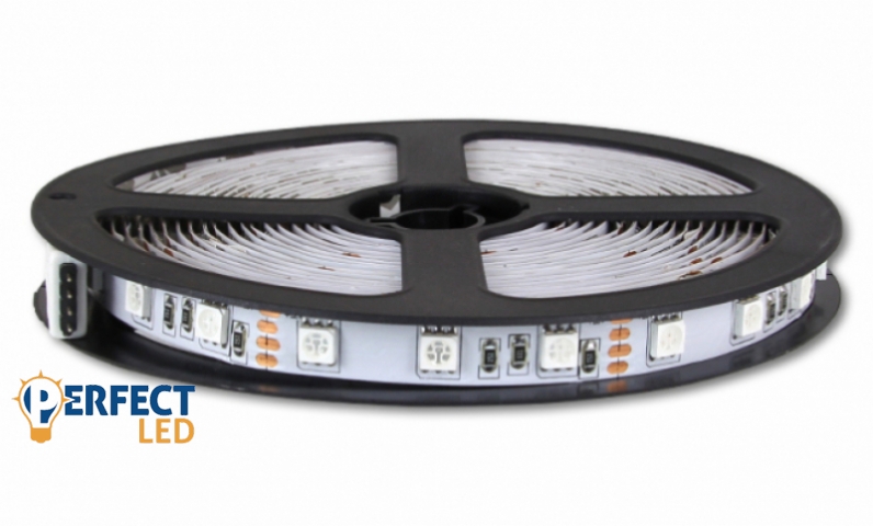 MasterLED 60 LED/méteres 12 V-os beltéri RGB 5050 LED szalag 5 m / tekercs