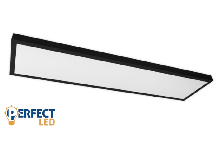 MasterLED 60 W-os natúr fehér 300x1200 mm falon kívüli fekete LED panel