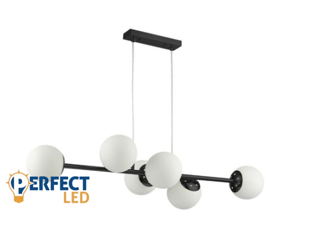 MasterLED Bali 90 cm-es fekete színű függesztett mennyezeti lámpa E27-es foglalattal