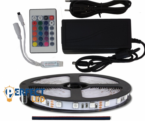 MasterLED Beltéri RGB 60 LED/méteres LED szalag szett