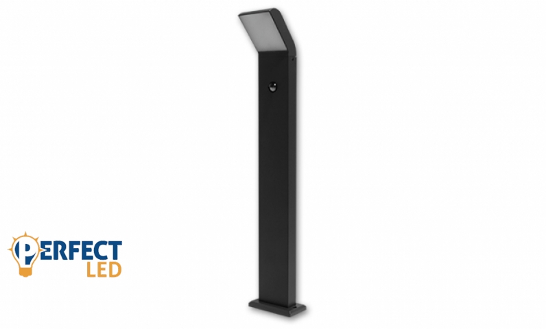 MasterLED Clark 12 W-os natúr fehér 80 cm magas fekete állólámpa mozgásérzékelős