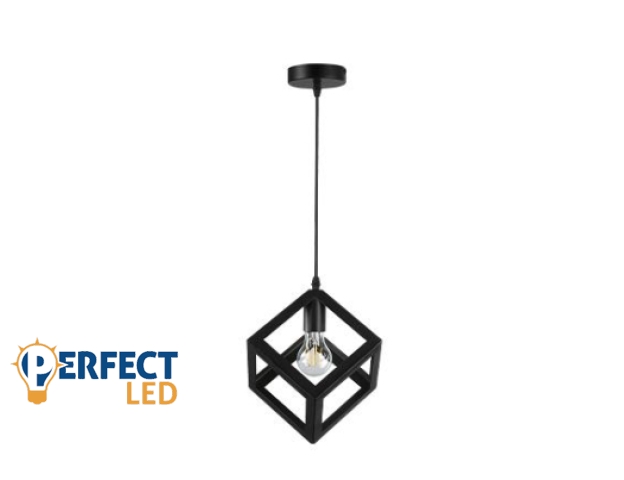 MasterLED Cube 1xE27 foglalatú fekete színű függesztett csillár