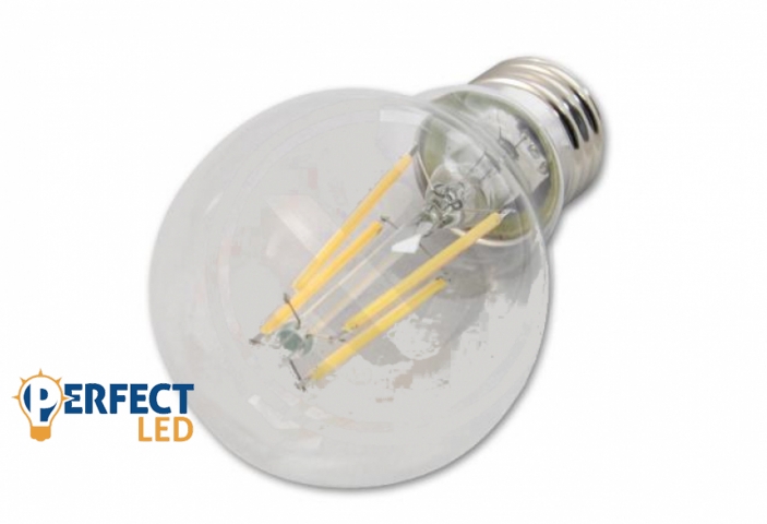 MasterLED E27-es foglalatú 8W-os filament szálas izzó meleg fehér