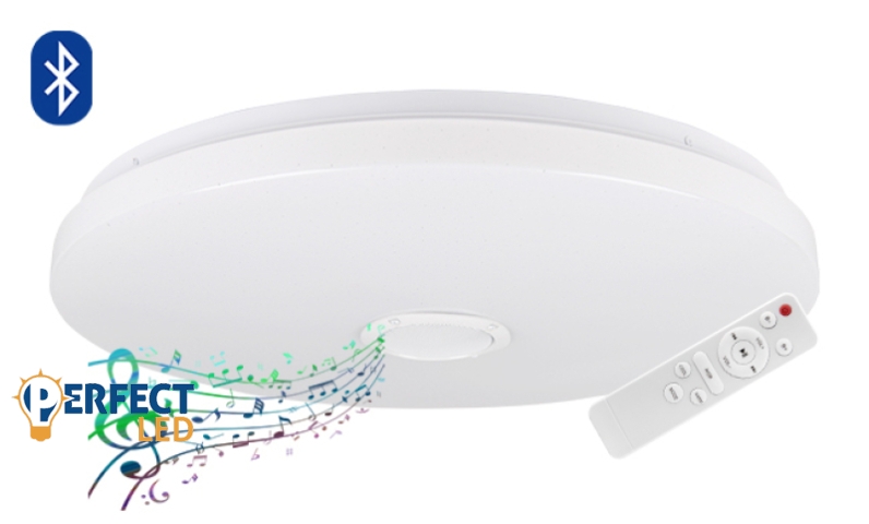 MasterLED Erik 48 W-os 400 mm fehér RGBW LED távirányítós mennyezeti lámpa