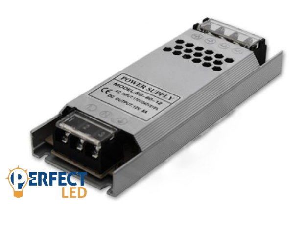 MasterLED Flat 60 W-os beltéri tápegység 5 Amper 12VDC