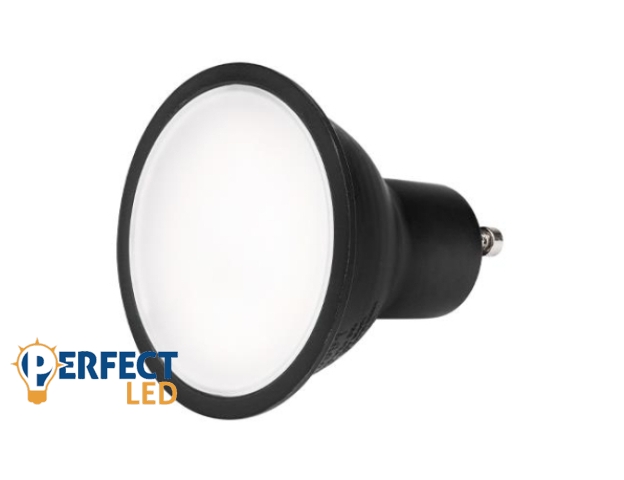 MasterLED GU10-es foglalatú 4 9 W-os SMD LED izzó 4000K fekete színű